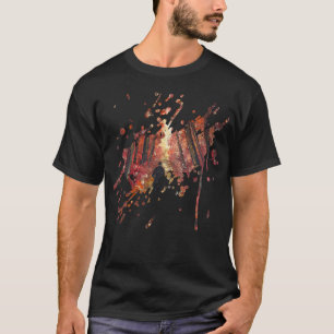 Handmade artwork- Orange forest  T-Shirt