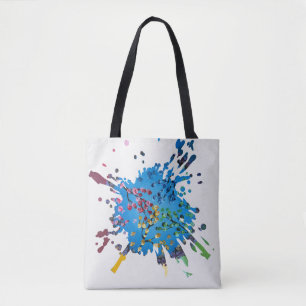 Handmade artwork- The Flower Wheel Tote Bag