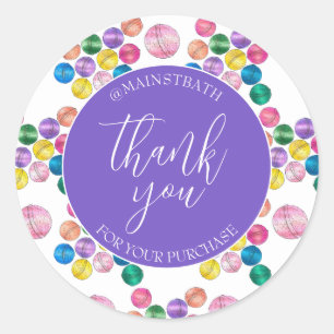 Handmade Bath Beauty Business Shower Bombs Label