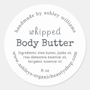Handmade Body Butter Organic Business Label