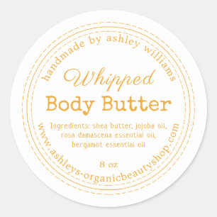 Handmade Body Butter Organic Business Label
