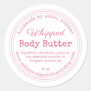 Handmade Body Butter Organic Business Label