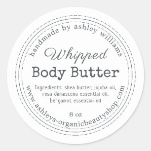 Handmade Body Butter Organic Business Label
