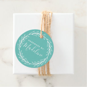 Handmade By:   Add Your Name Favour Tags