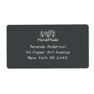 Handmade by craft heart Chalkboard Personalizable