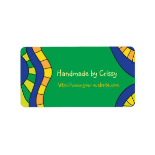 Handmade by - customizable label