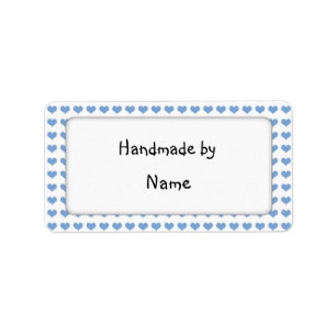 Handmade by - customizable label