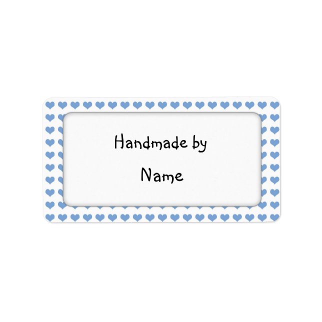 Handmade by - customizable label (Front)