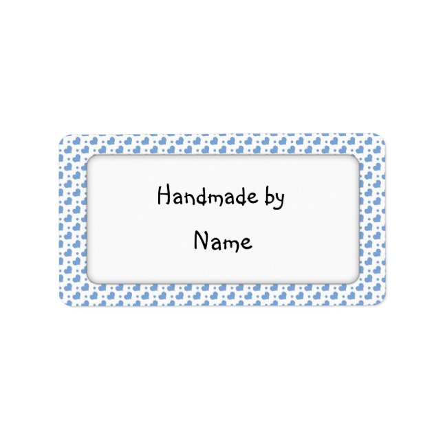 Handmade by - customizable label (Front)
