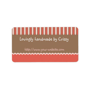 Handmade by - customizable label