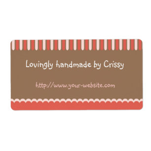 Handmade by - customizable label