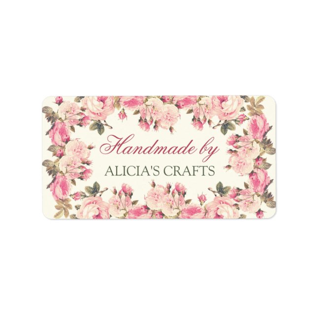 Handmade by labels personalized custom (Front)