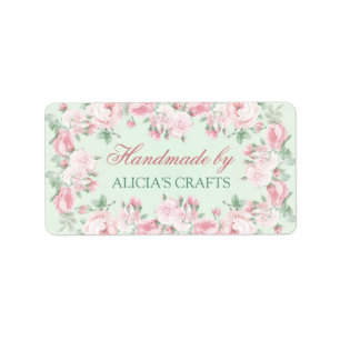 Handmade by labels personalized custom