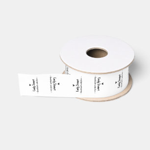 Handmade by Sew on Labels With Customization Grosg Grosgrain Ribbon