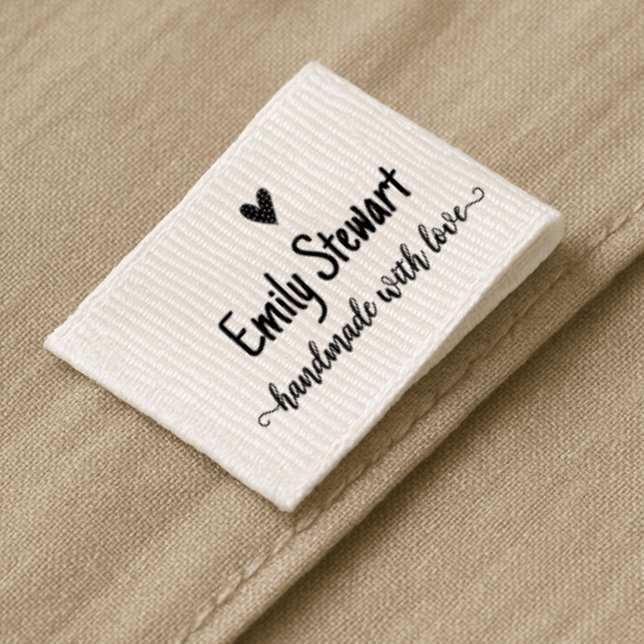 Handmade by Sew on Labels With Customization Grosgrain Ribbon (Creator Uploaded)