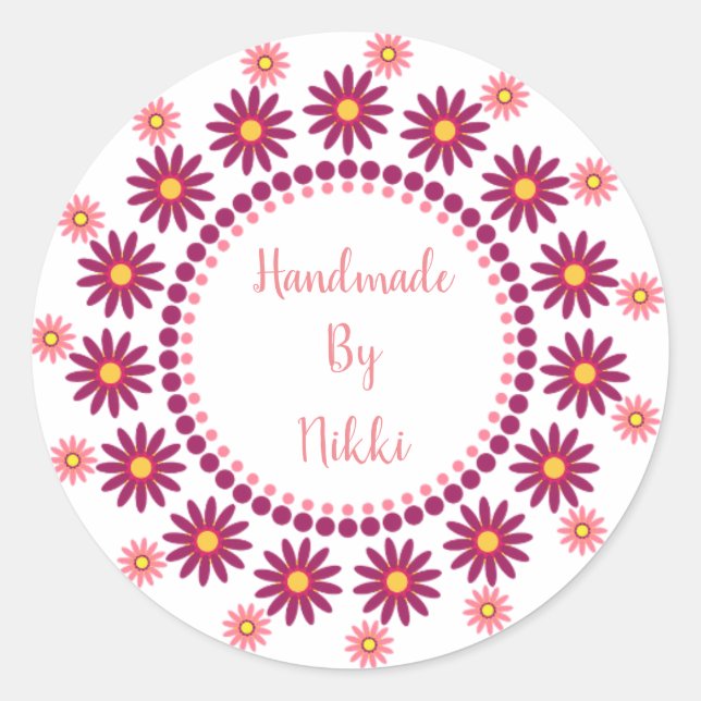 Handmade By Stickers (Front)