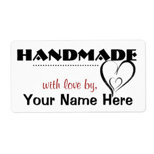 Handmade By You Custom Labels