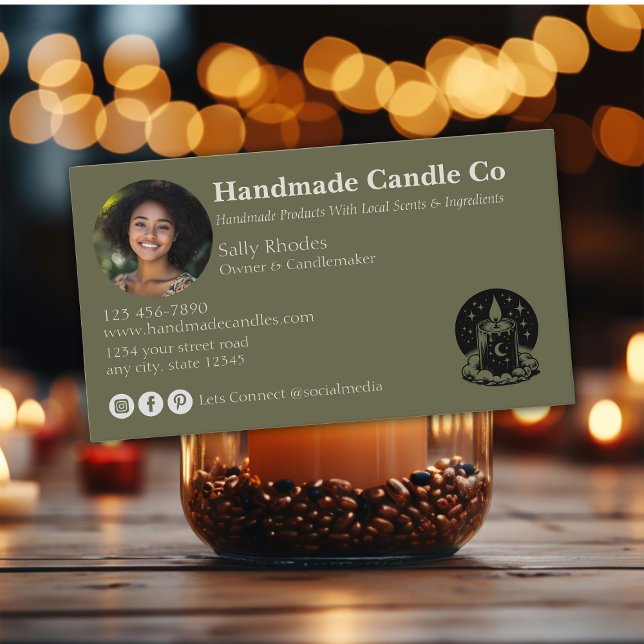 Handmade Candle Company Business Card (Creator Uploaded)