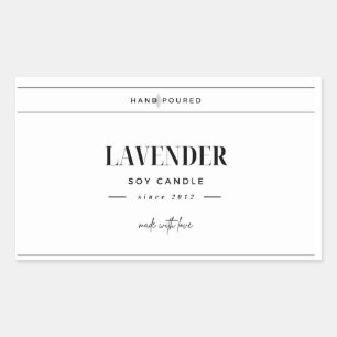 Handmade Candle Label   Customizable 