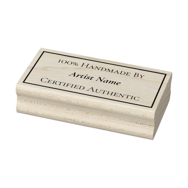 Handmade Certificate of Authenticity Rubber Stamp (Stamp)