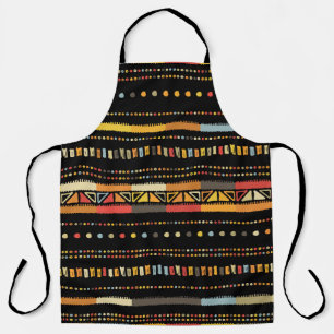 Handmade coloured stripes bright tribal seamless p apron