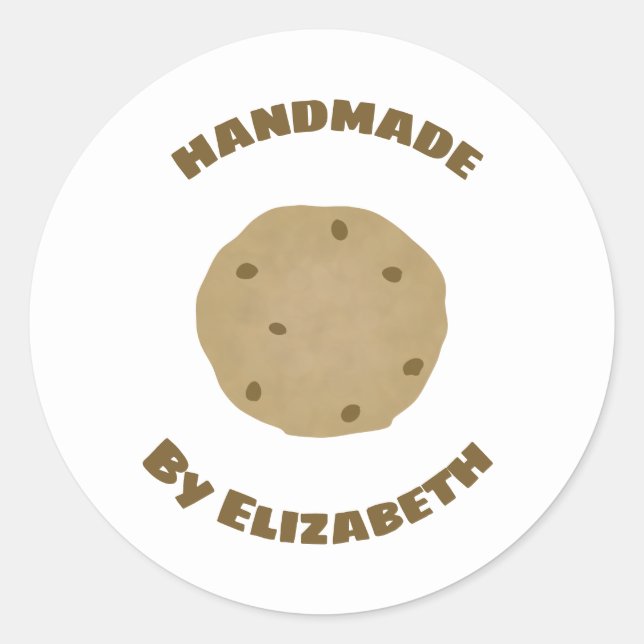 Handmade Cookies Classic Round Sticker (Front)