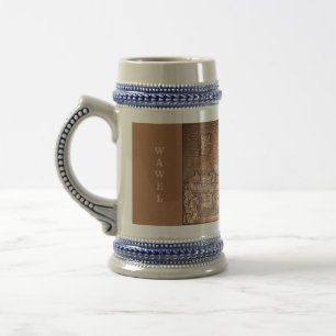 HANDMADE COPPER PLATE OF KRAKOW, POLAND BEER STEIN