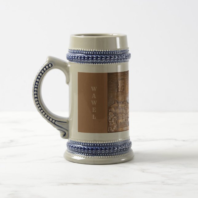 HANDMADE COPPER PLATE OF KRAKOW, POLAND   BEER STEIN (Left)