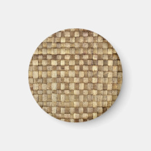 Handmade Craft Basket Seamless Texture Magnet