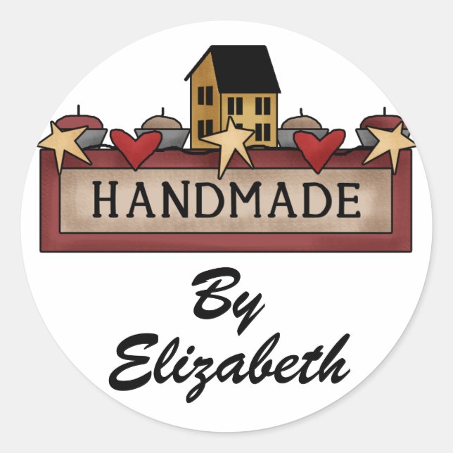 Handmade / Crafter Sticker by SRF (Front)