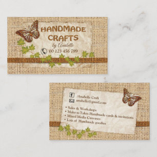 Handmade crafts business card