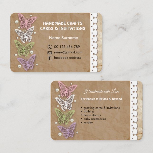 Handmade crafts & greeting cards (Front/Back)