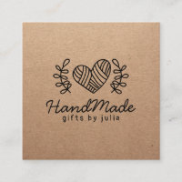 Handmade crafts modern brown kraft paper rustic