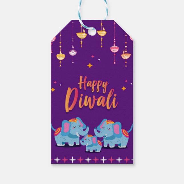 Handmade Diwali Gift Tag (Front)