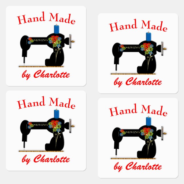Handmade Dressmakers Personalized Labels (Group)