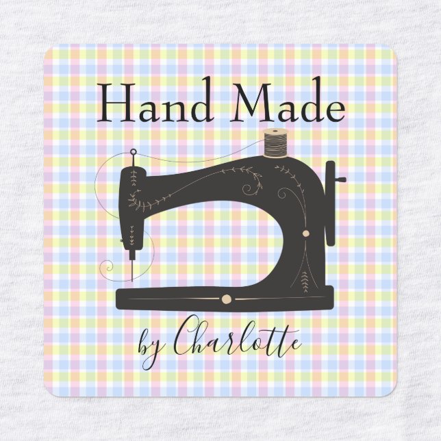 Handmade Dressmakers Personalized Labels (Design 1)