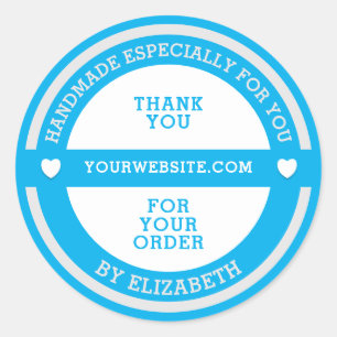 Handmade especially for you classic round sticker