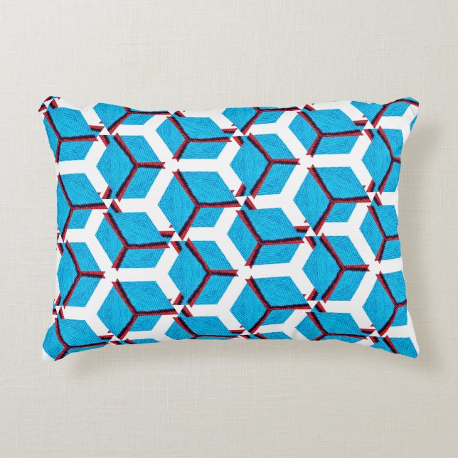 Handmade ethnic pattern, textile texture. accent pillow (Front)