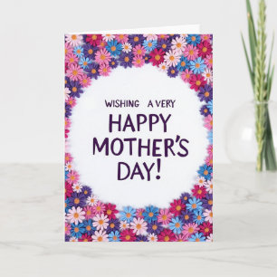 Handmade Floral Mothers Day Card