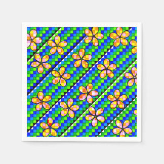 Handmade floral napkins 