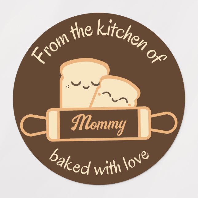 Handmade Food Labels Name Logo (Design 1)