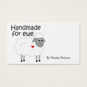 Handmade for Ewe hangtag/ flat giftcard