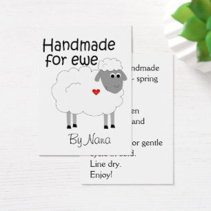 Handmade for Ewe - hangtag/ flat giftcard