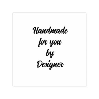 Handmade For You By Designer Custom Cursive Self-inking Stamp