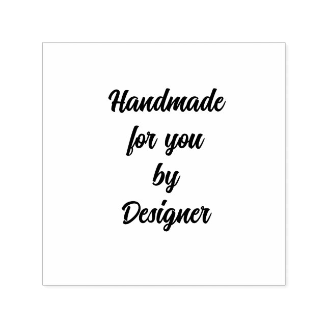 Handmade For You By Designer Custom Cursive Self-inking Stamp (Design)