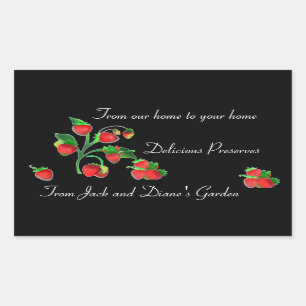 Handmade for You Farmer's Market Strawberry Label