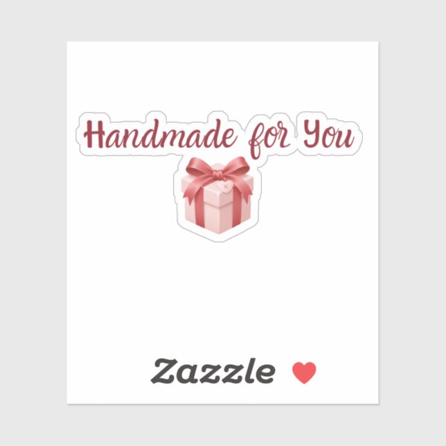 Handmade for You Sticker | Cute Gift Packaging Lab (Feuille)