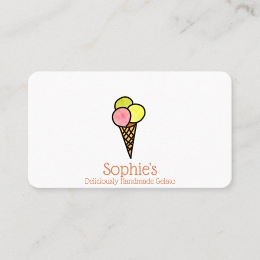 Ice Cream Shop Business Cards & Profile Cards | Zazzle CA