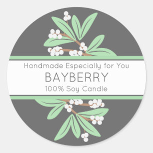 Handmade Gift Tag with Winter Bayberry