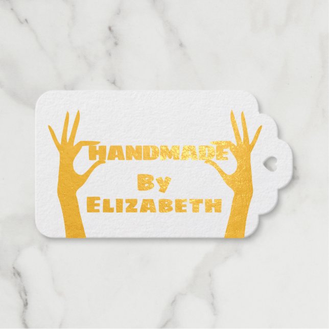 Handmade Gift Tags (Front (Horizontal))